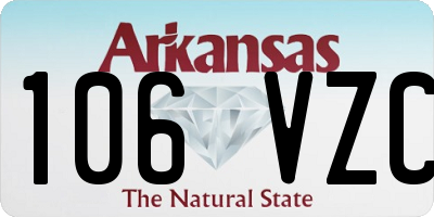 AR license plate 106VZC