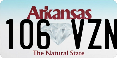 AR license plate 106VZN
