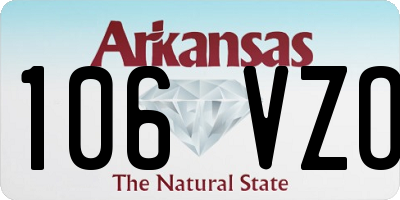 AR license plate 106VZO