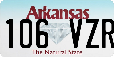 AR license plate 106VZR