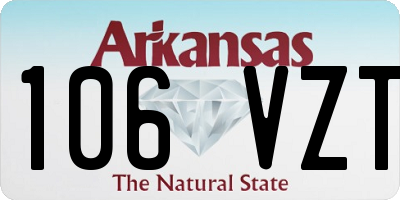 AR license plate 106VZT