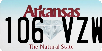 AR license plate 106VZW