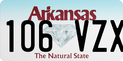 AR license plate 106VZX