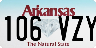AR license plate 106VZY