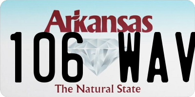 AR license plate 106WAV