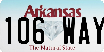 AR license plate 106WAY