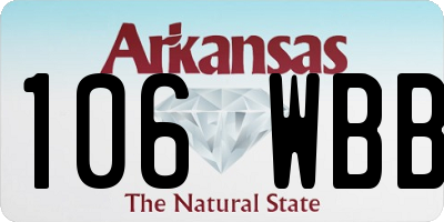 AR license plate 106WBB