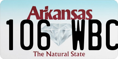 AR license plate 106WBC