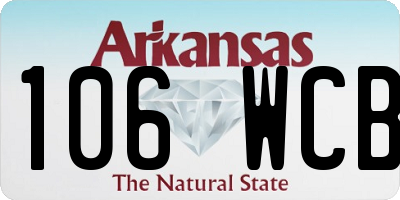 AR license plate 106WCB