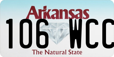 AR license plate 106WCC