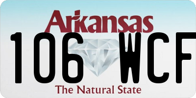AR license plate 106WCF