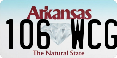 AR license plate 106WCG