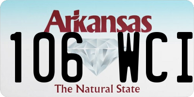 AR license plate 106WCI