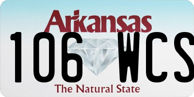 AR license plate 106WCS