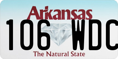 AR license plate 106WDC