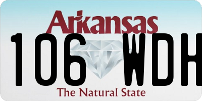 AR license plate 106WDH