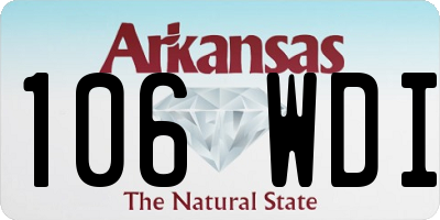 AR license plate 106WDI