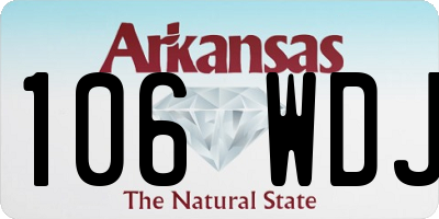AR license plate 106WDJ
