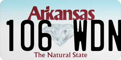 AR license plate 106WDN