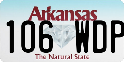 AR license plate 106WDP