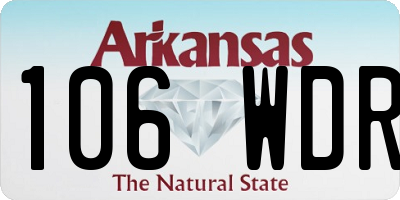 AR license plate 106WDR