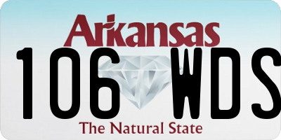 AR license plate 106WDS