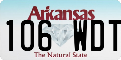 AR license plate 106WDT
