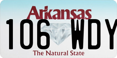 AR license plate 106WDY
