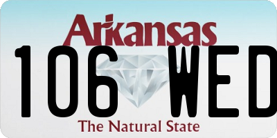 AR license plate 106WED
