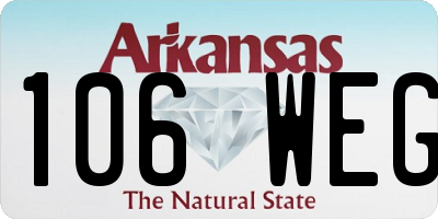 AR license plate 106WEG