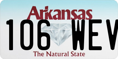AR license plate 106WEV