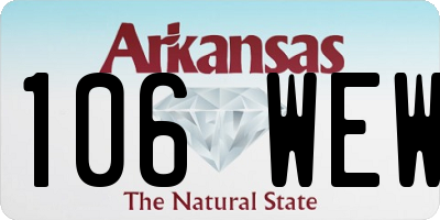 AR license plate 106WEW