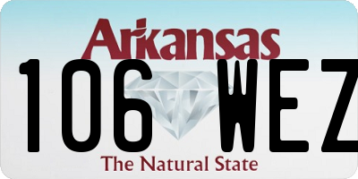 AR license plate 106WEZ