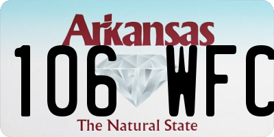 AR license plate 106WFC