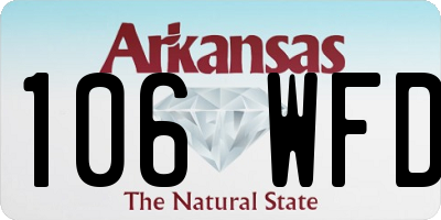 AR license plate 106WFD