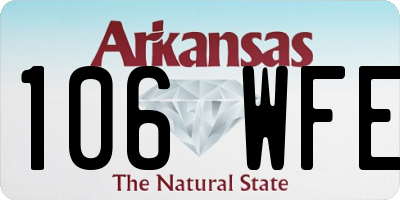 AR license plate 106WFE
