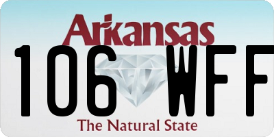 AR license plate 106WFF