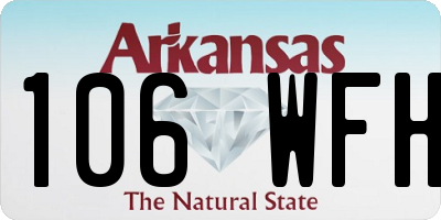 AR license plate 106WFH