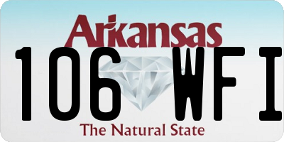 AR license plate 106WFI