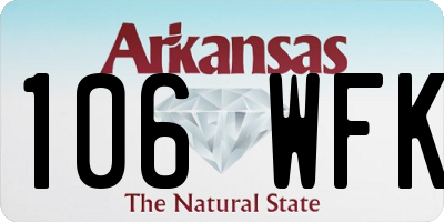 AR license plate 106WFK