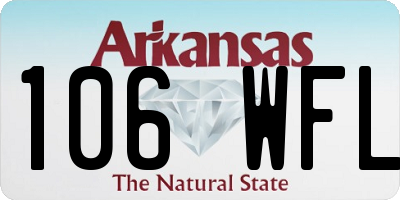 AR license plate 106WFL