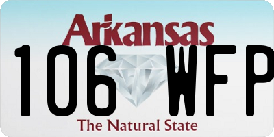 AR license plate 106WFP