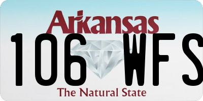AR license plate 106WFS
