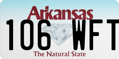 AR license plate 106WFT