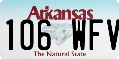 AR license plate 106WFV