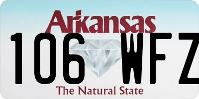 AR license plate 106WFZ