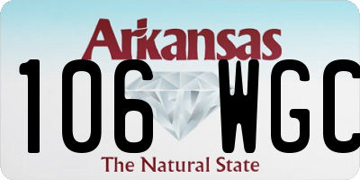 AR license plate 106WGC