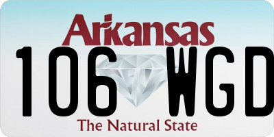 AR license plate 106WGD