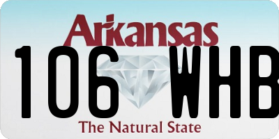 AR license plate 106WHB