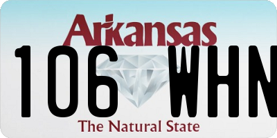 AR license plate 106WHN